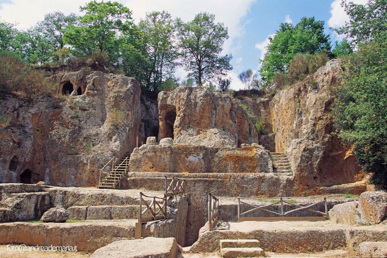 La Sorpresa Monolocale Con Vista Vallata Pitigliano Eksteriør bilde
